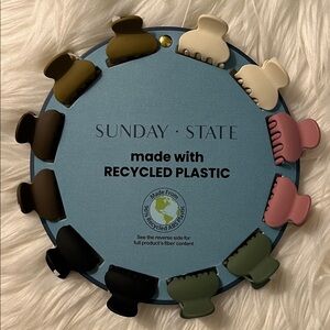 Sunday State Recycled Plastic Hair Clips